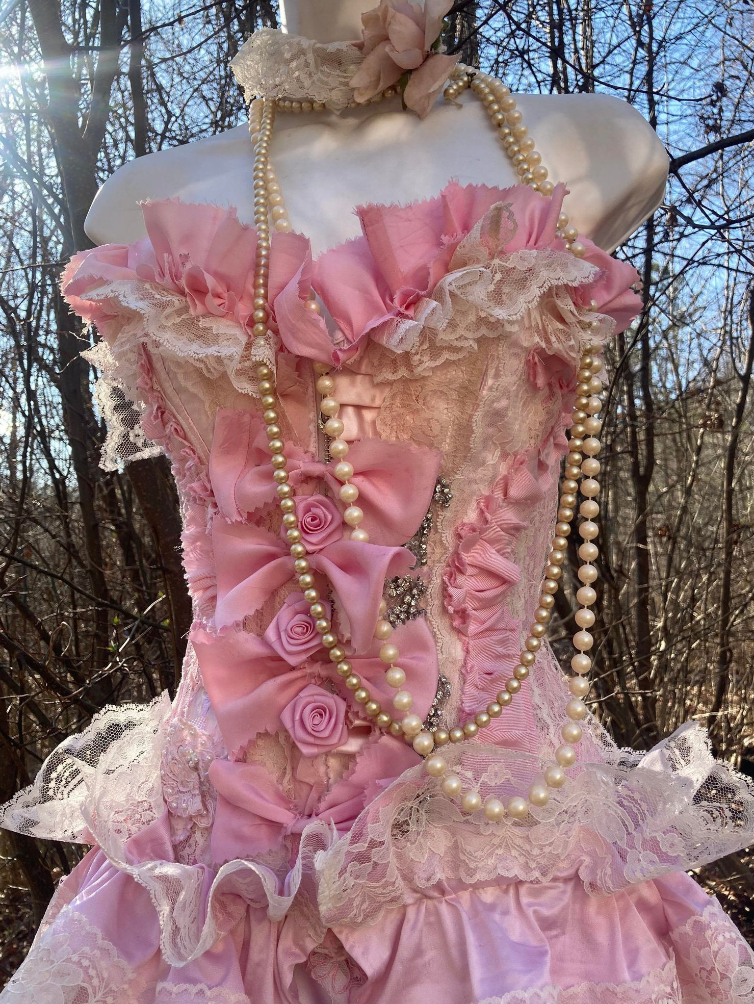white christmas dresses Muse Baroque Pink Corset Dress | Plus Size