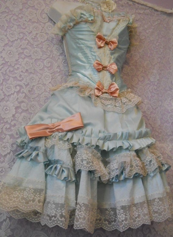 Powder Blue Pink Marie Antoinette Inspired Outfit Custom by Vintage  Opulence on  