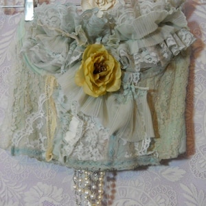 Blue lace bustier ,  fairy ethereal  blue top , top for photoshoot,  party festival bustier,  whimsical vintage lingerie, stage performance