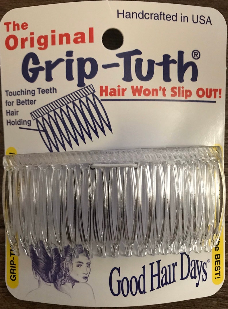 Grip-Tuth 3 14 Side Comb Set of 2 Hair Combs Hair Accessories