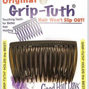 Grip-Tuth 2 3/4” Sidokam Set med 2 Hårkammar Håraccessoarer