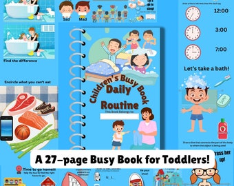 Busy Book for Toddlers (Daily Routine)