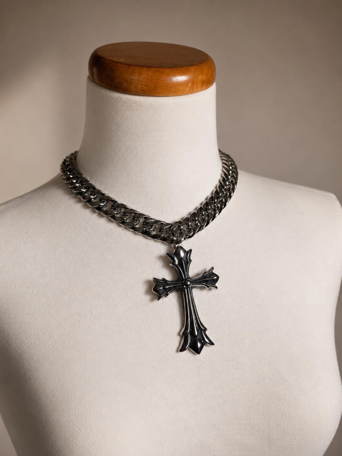 Big Chrome Hearts Cross Pendant - Etsy