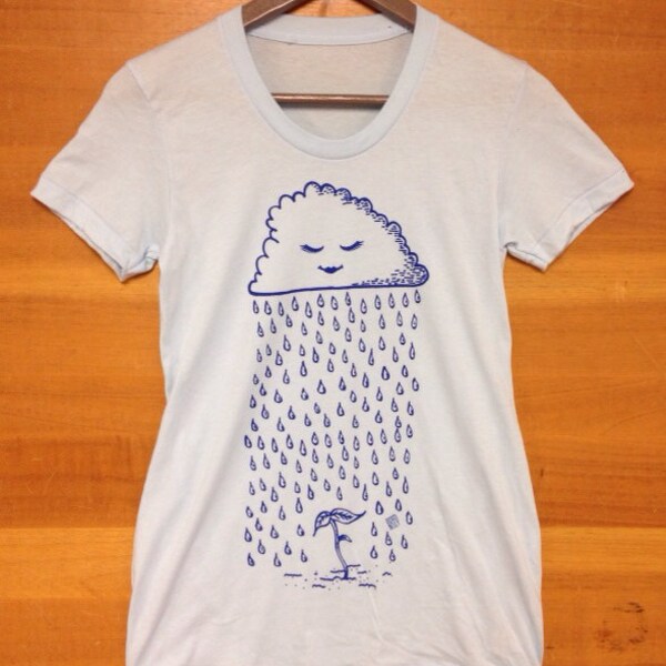 Sprout Maternity Tshirt Xtra Large Light Blue (Made in USA)