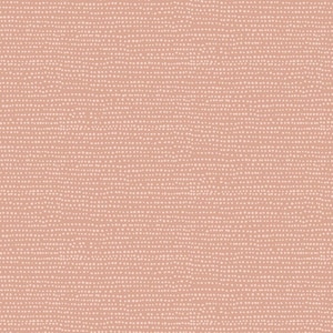 May include: A seamless pattern with a light pink background and a repeating pattern of small white dots.