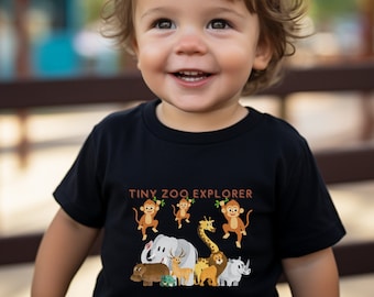 Toddler Zoo Animals T-shirt: 