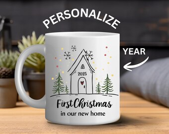 New Home Coffee Mug, New Home Christmas Mug 2025, First Christmas in Our New Home, New Home Christmas gift, New Address Gift