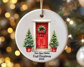 Realtor Closing Gift Ornament, New Home Christmas Ornament, New Homeowner Gift, Holiday Real Estate Client Gift, Housewarming Ornament