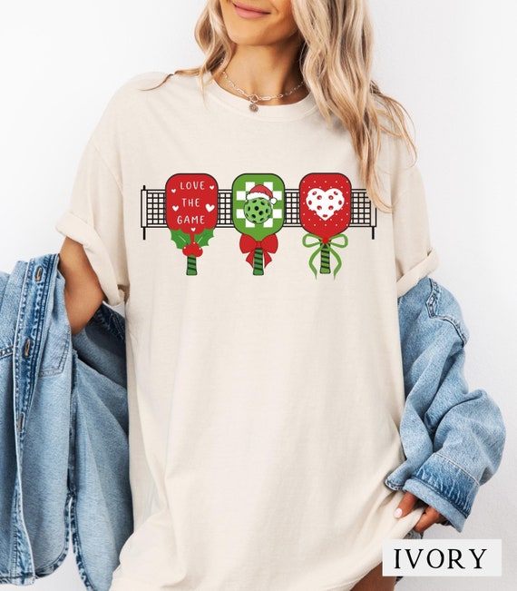 Festive Pickleball Christmas Comfort Colors® Shirt: Holiday