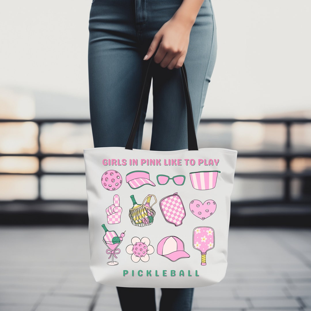 PB Neon Diva Pink Pickleball Drawstring Bag main image 1