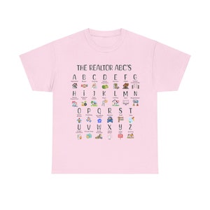 REALTOR ABC's ALPHABET Shirt, Real Estate T-Shirt Gift, Real Estate Agent Gift for Realtor Tee, Realtor Tshirt Closing Gift Marketing Shirt image 7