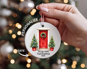 First Christmas Ornament for New Home Personalized Year Gift for Home Buyer