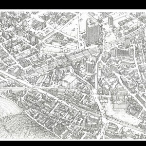 Carte de la zone de la gare de Mukogaokayuen , banlieue de Tokyo