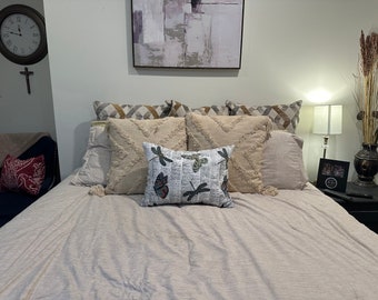 The Tuddy: The Luxurious Decorative Storage Throw Pillow Butterfly