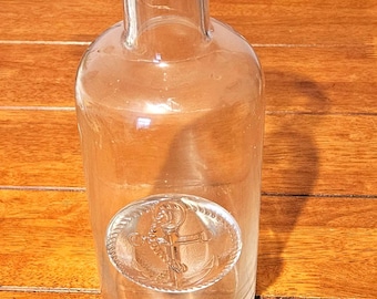 Jarra de cristal transparente soplado a mano Dartington Vintage Anchor Prunt Decanter Bottle 30 cm