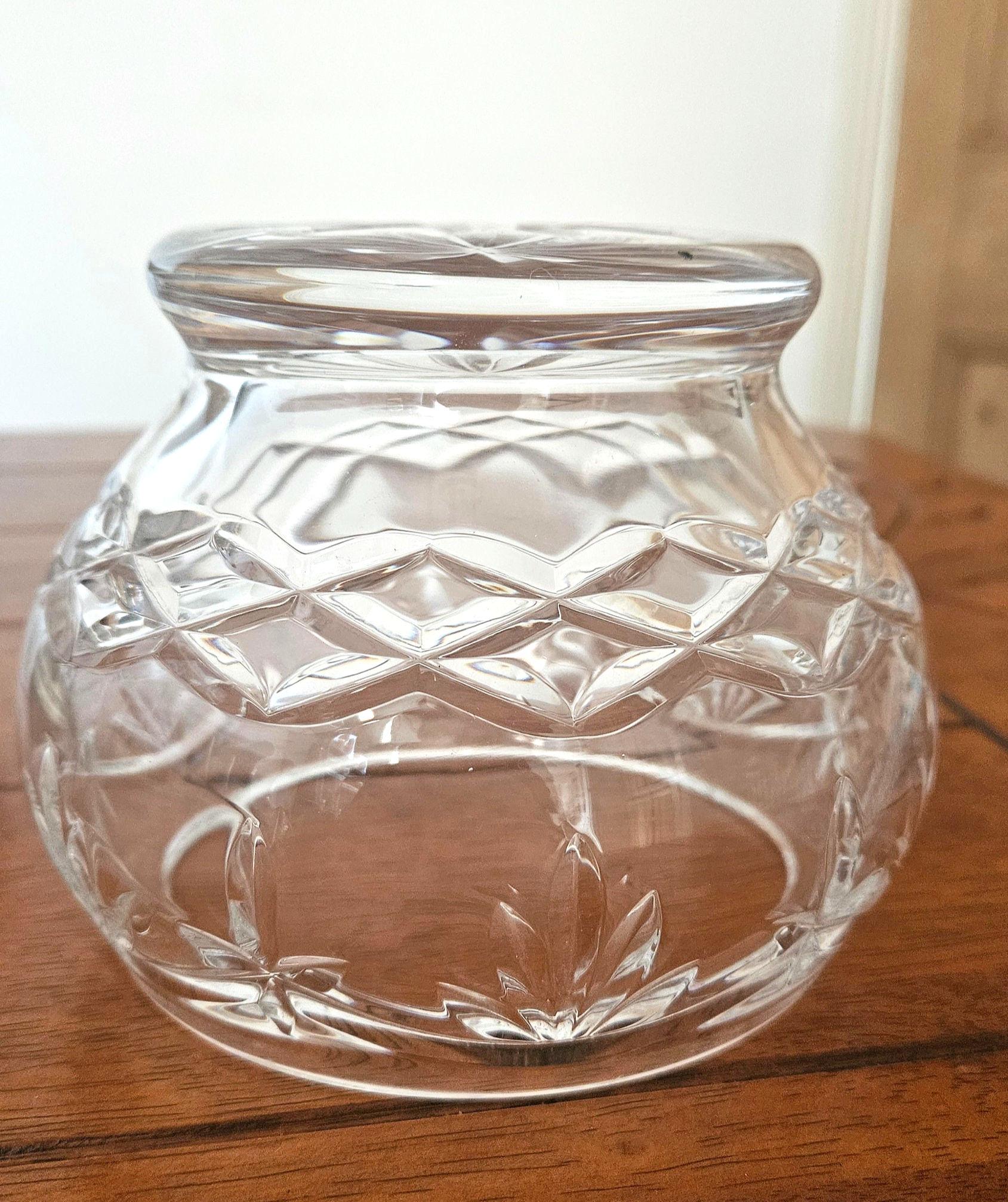 Vintage Heavy Cut Tyrone Crystal Bowl/vase /candy Bowel/dry