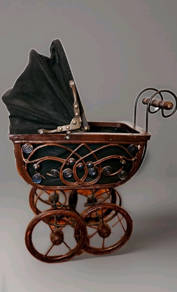 de chariots de poupées victoriennes antiques des années 1800 Poussette allemande Bisque Doll | Français Poupée en porcelaine Noir Gothique Buggy | Perambulateur de landau pour bébé - Canada de chariots de poupées victoriennes antiques des années 1800 Poussette allemande Bisque Doll | Français Poupée en porcelaine Noir Gothique Buggy | Perambulateur de landau pour bébé - Canada