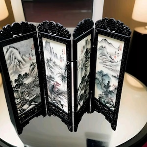 Doll House Japanese Oriental DRESSING SCREEN Room Divider HANDMADE