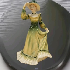 Royal Grafton The High Society Collection Fine Bone English China - &#39; Julie &#39; Hand Painted Signed Figurine Designed by K Taylor
