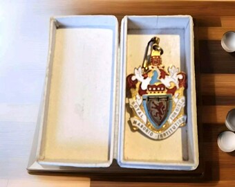 Medalla del Instituto Masónico Real para Niñas RMIG de 1948 / Objeto de colección masónico antiguo / Insignia del Premio de Caridad Masónica