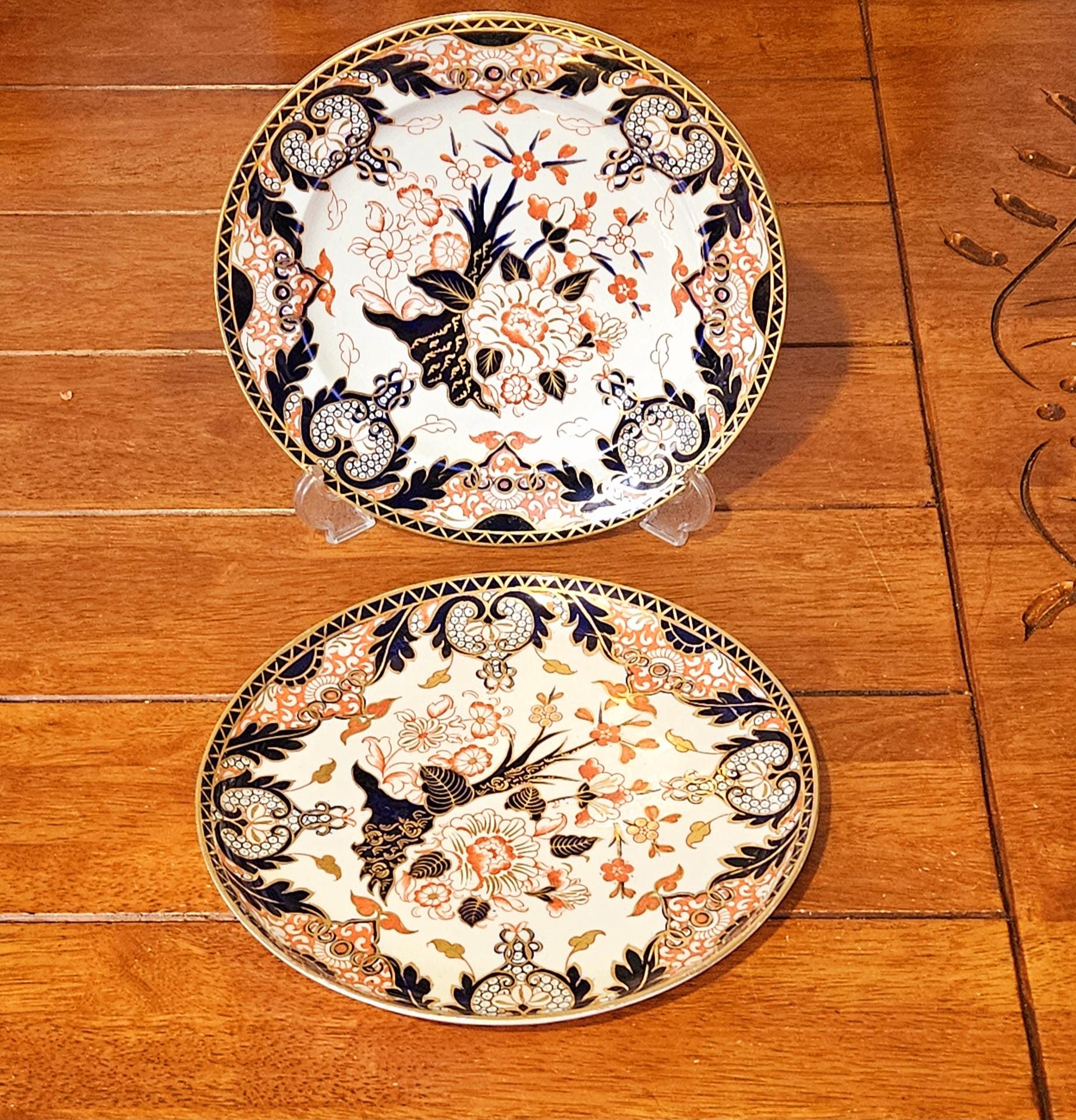 Pair of Antique Royal Crown Derby 