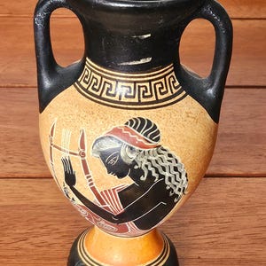 Handmade Aphrodite Vase: Ancient Greek Art Pottery Amphora