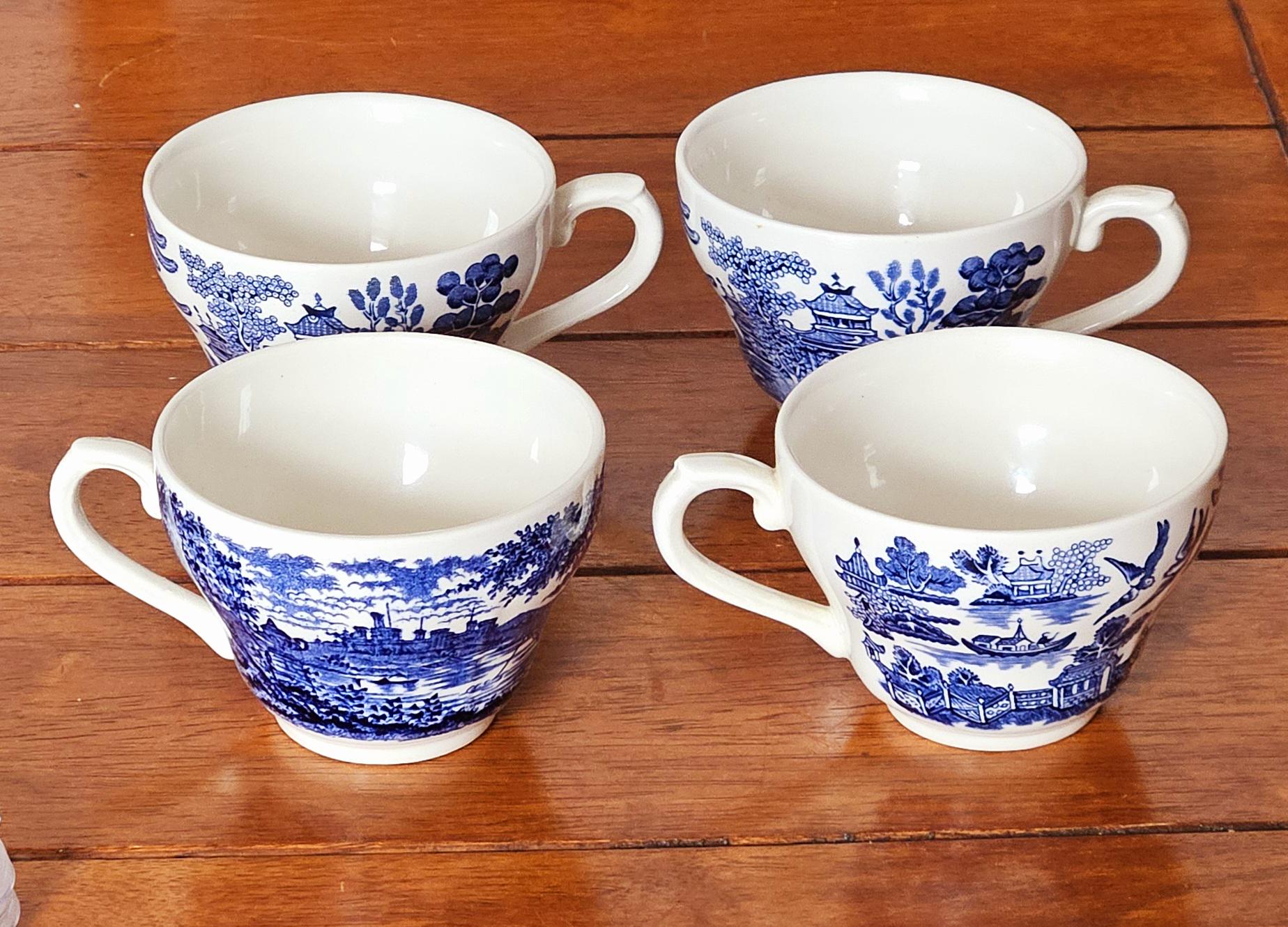 Churchill British Heritage Caernarvon Castle & Old Willow Tea Cups