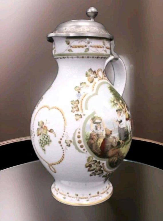 Vintage 1984 Franklin Porcelain Rupert Schneider “weinlese” Wine