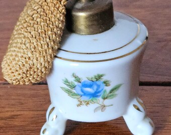 アトマイザーと花柄のヴィンテージ磁器香水瓶のペア - Etsy 日本