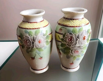 アンティーク日本 森村組 もりあげ メープルリーフマーク 花ピッチャー