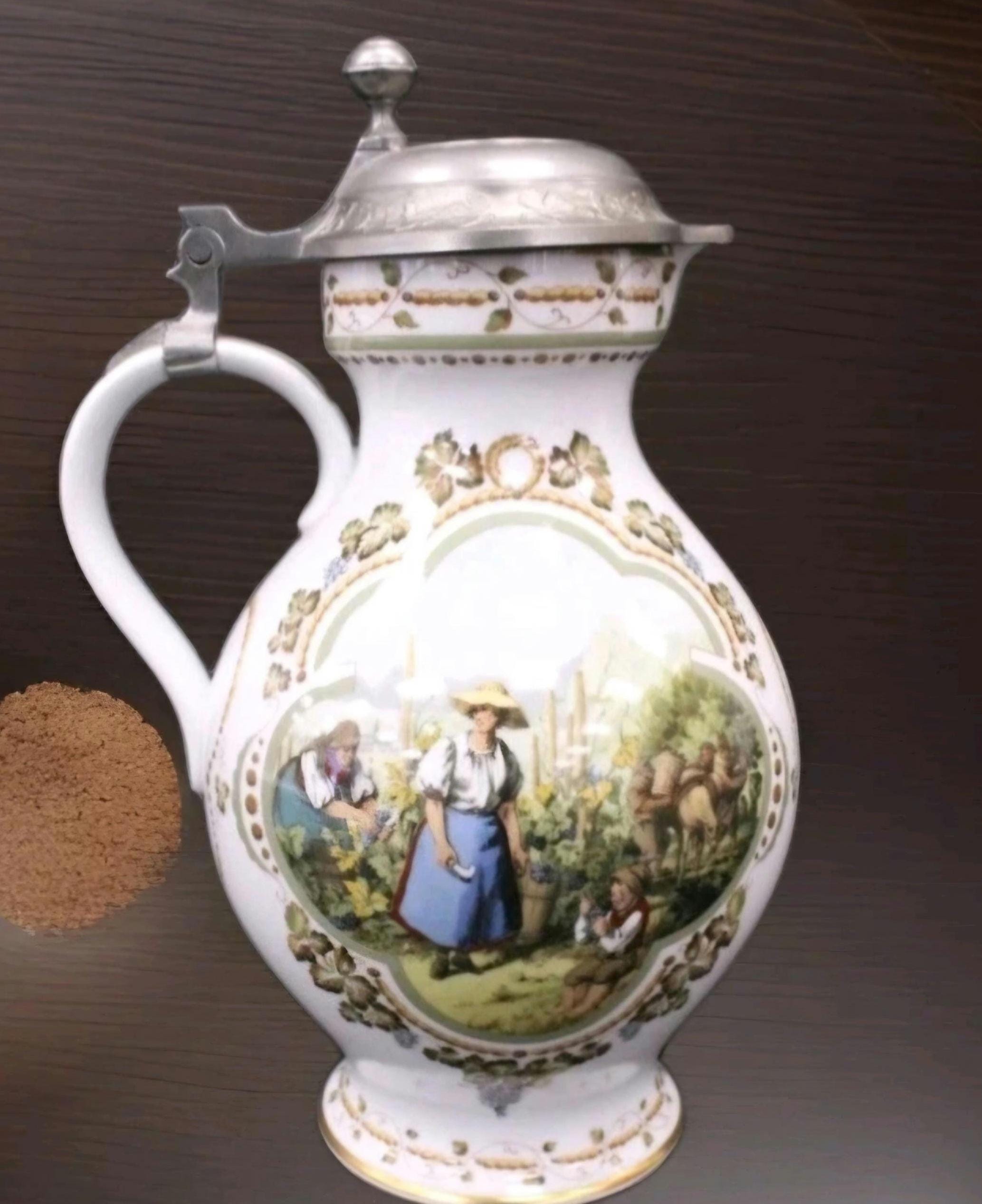 Vintage 1984 Franklin Porcelain Rupert Schneider “weinlese” Wine