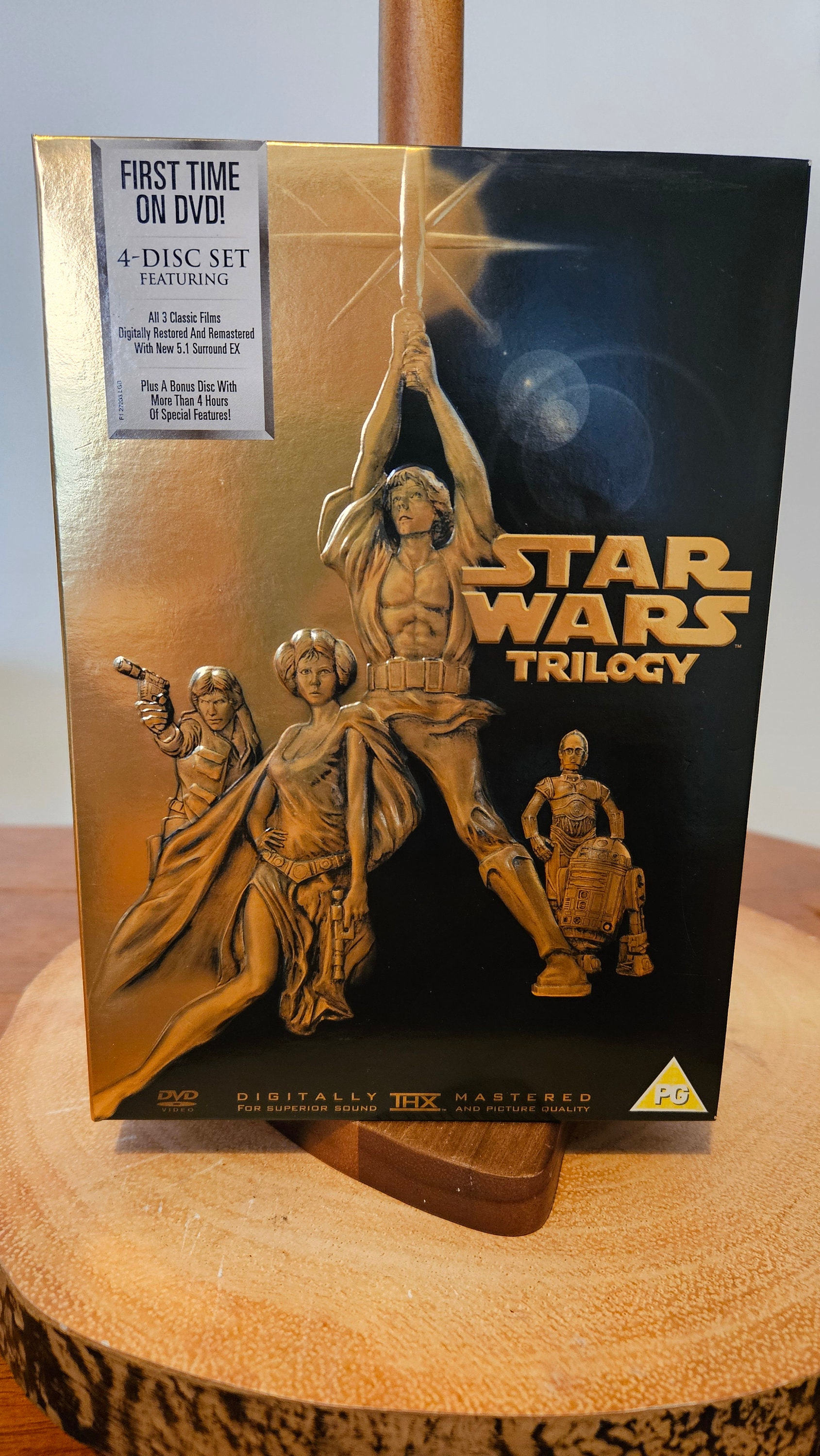 Star Wars Trilogy Gold Box Set: Full Screen Edition DVD - Etsy