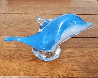 Cristal D'arques Vintage French Clear & Cobalt Blue Lead Crystal