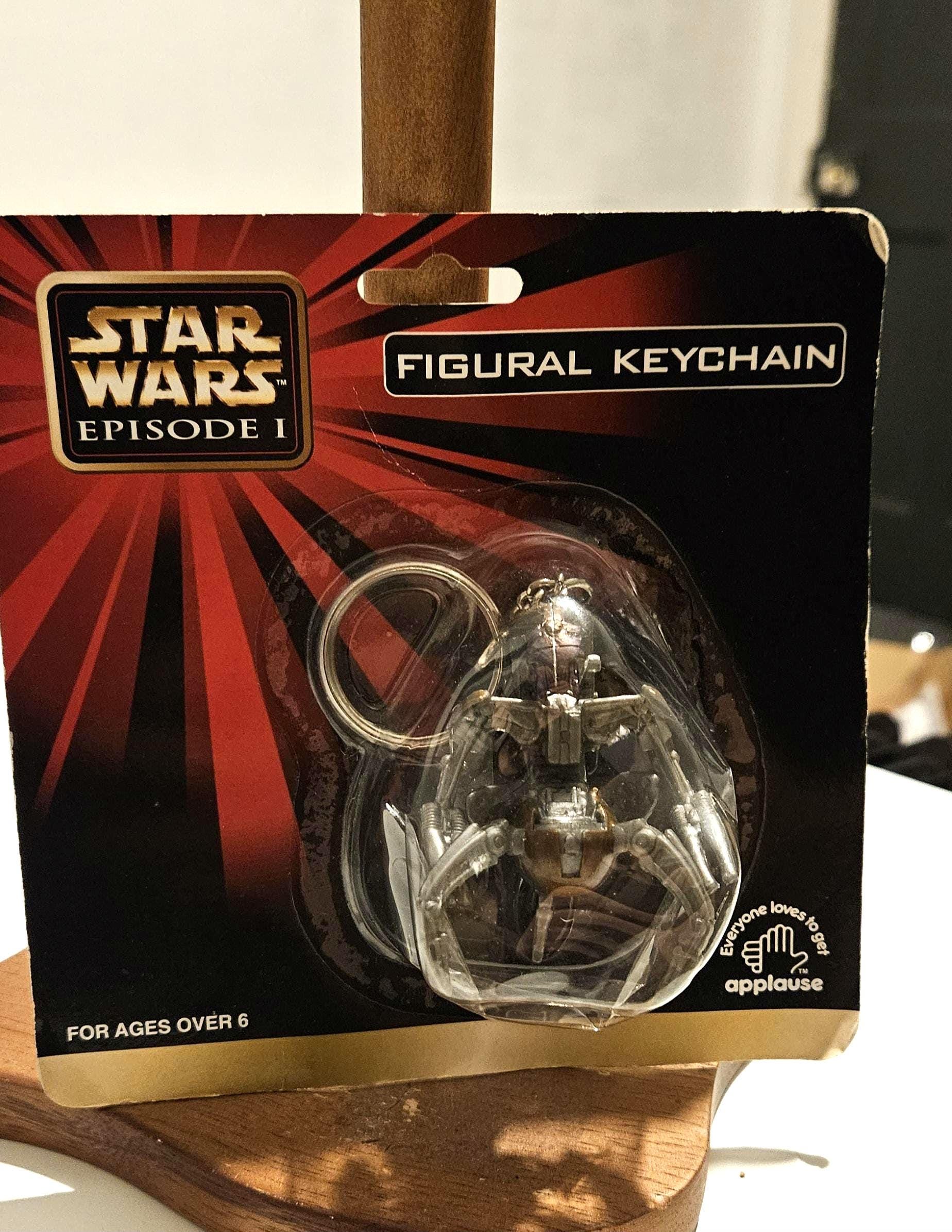 STAR WARS EP1 :Lucasfilm KeyChain 2個 Vintage 1999 Star Wars Episode 1 Destroyer Droid Keychain - Etsy