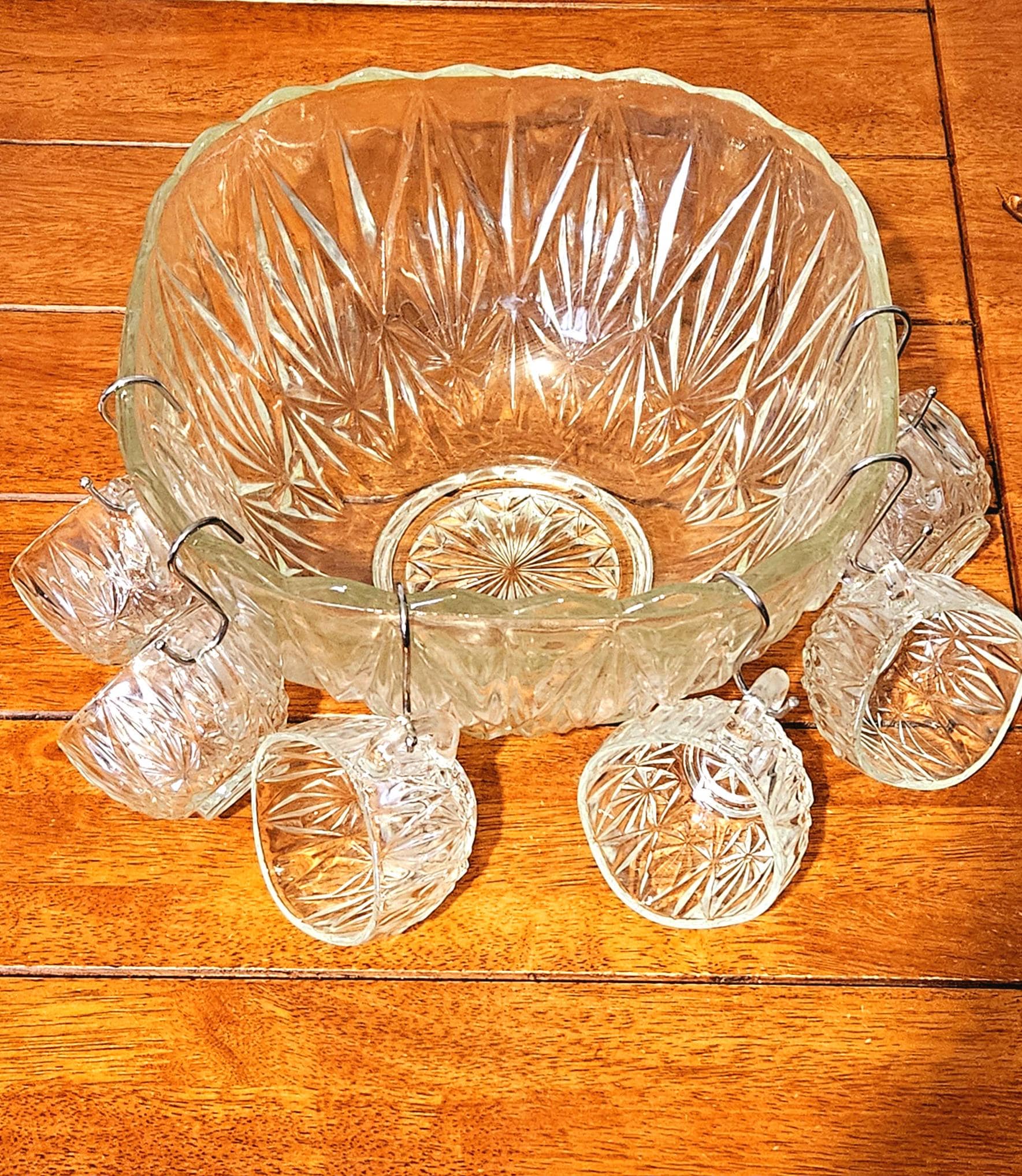 Hazel Atlas Glass Punch Bowl - Etsy