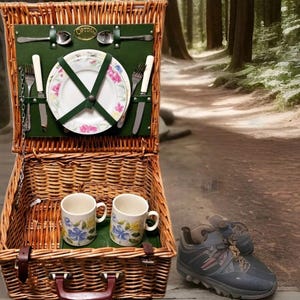オプティマ社　ピクニックバスケットセット Optima picnic basket - Etsy 日本
