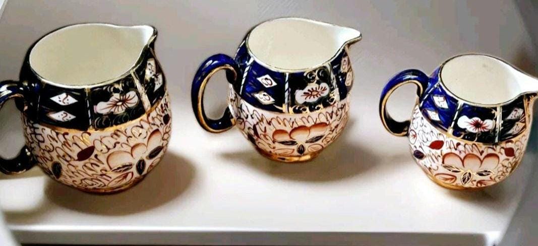 ヴィンテージ 陶器 伝統伊万里 3段階目盛り付き水差し ガウディ