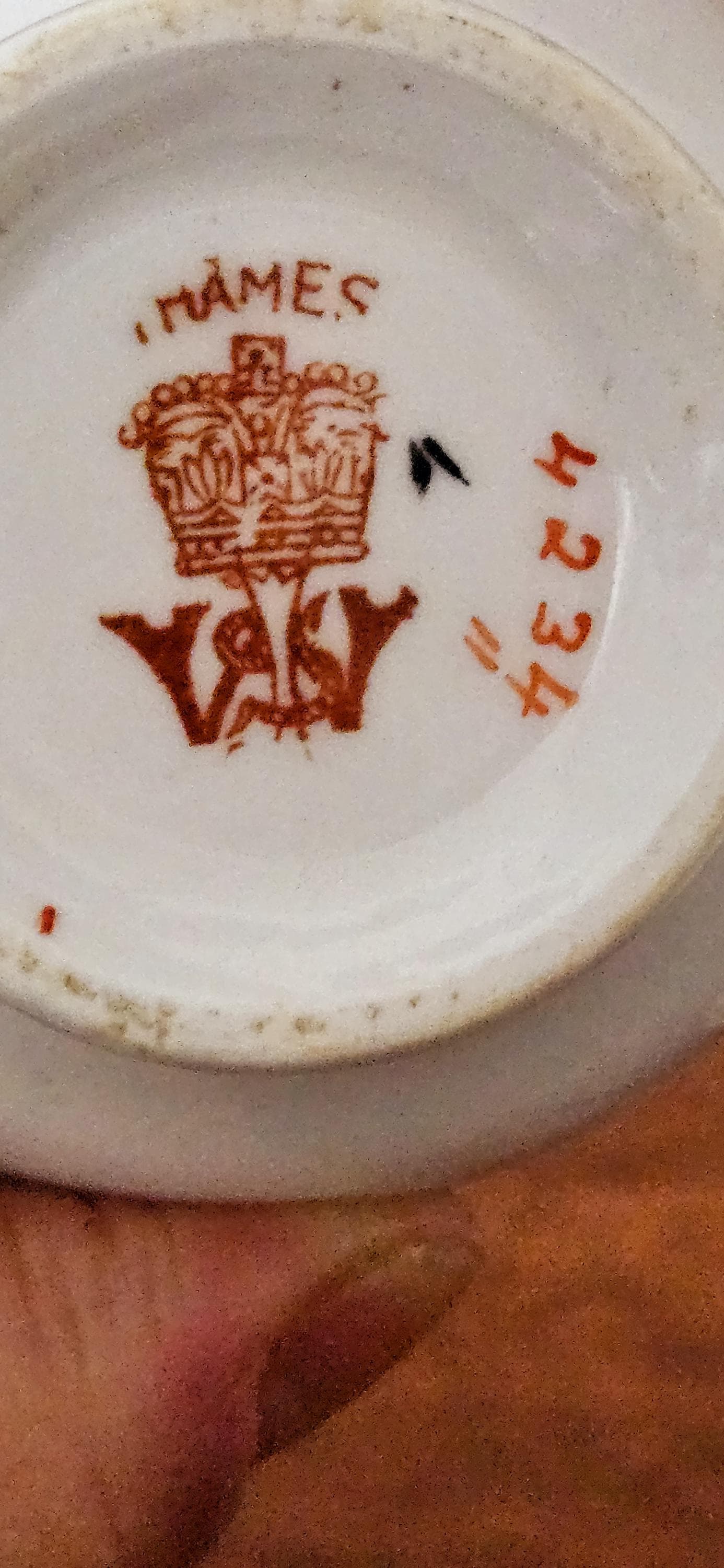 Antique Thames Crown YSY 4234 Bone China Imari Trio Set Tea Cup