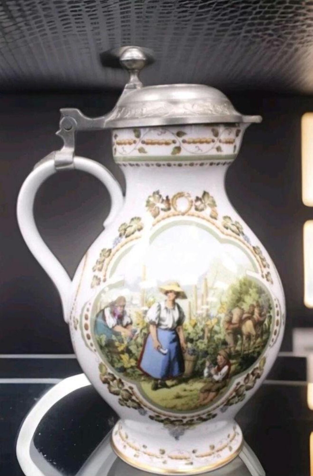 Vintage 1984 Franklin Porcelain Rupert Schneider “weinlese” Wine