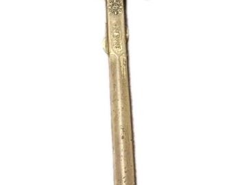 Vintage DP Massiv Messing Miniatur Cutlass Schwert Brieföffner England