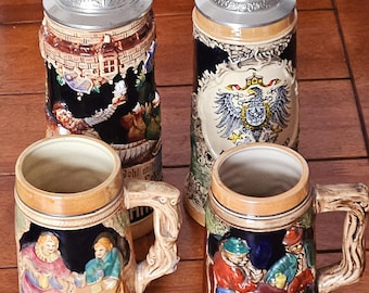 ヴィンテージ セラミック 蓋付き ドイツ製 ビールジョッキ - Etsy 日本