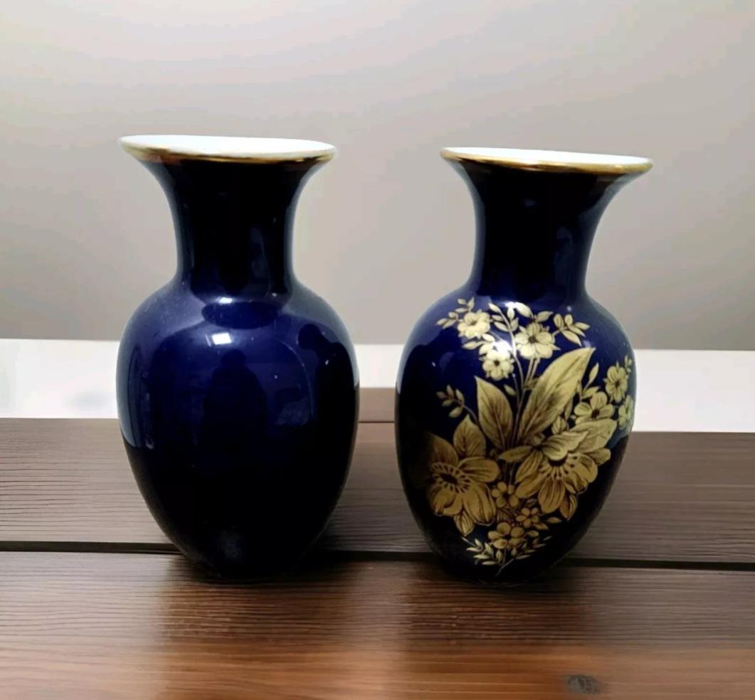 Pair of Vintage Royal Porzellan Bavaria KPM Germany Handarbeit