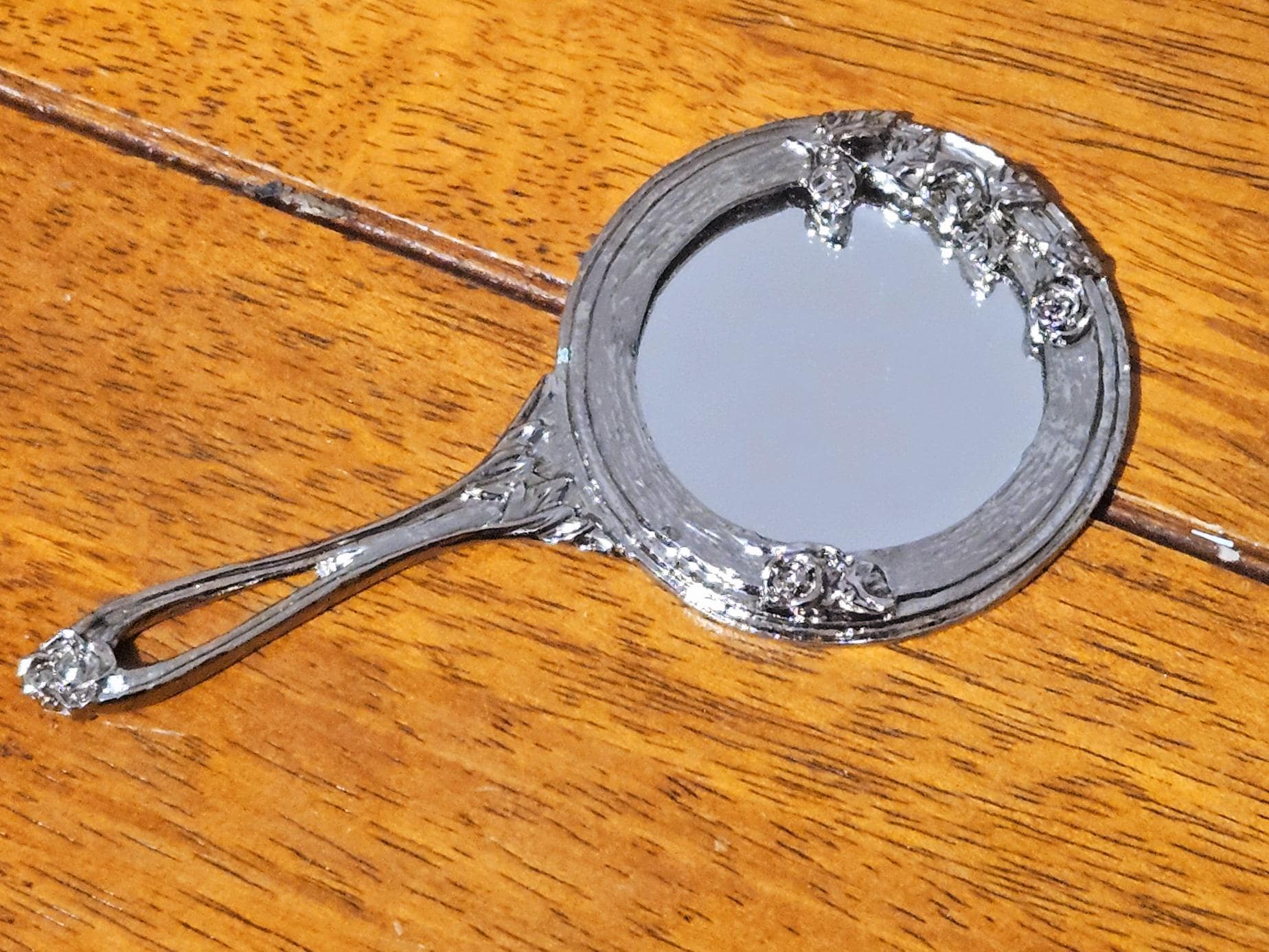 Antique silver plated hand mirror - Etsy 日本