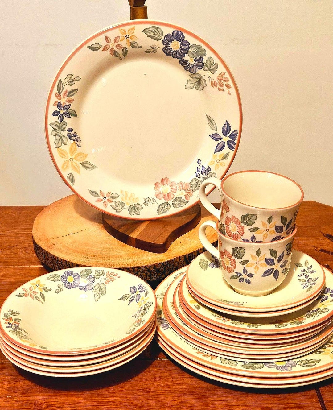 Country Lane Staffordshire Biltons 20 Piece Set | Vintage English ...