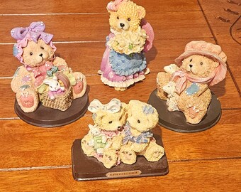 Cherished Teddies Birthday, Age Bears, Age 1, Age 2, Age 3, 1992