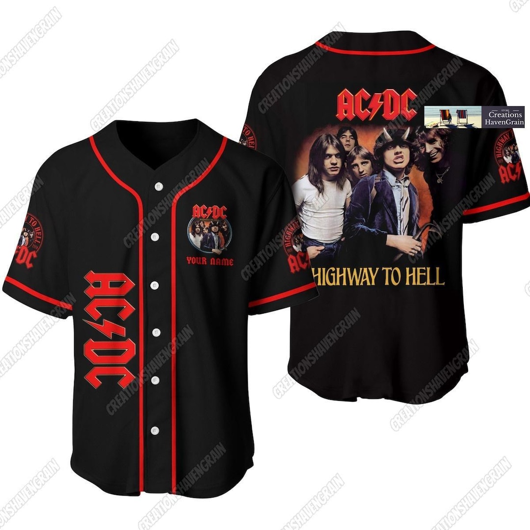 Christmas Acdc Baseball Jersey, Acdc Pwr up Tour Jersey, Acdc Rock Band ...
