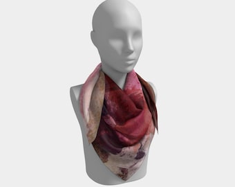 Foulard carré en soie : inspiré par les rêveurs