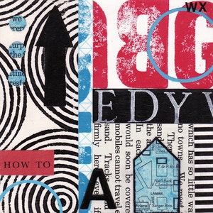 Original Mixed Media Abstract Art Collage - How To