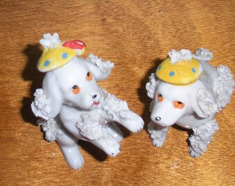 Ceramic French Poodles