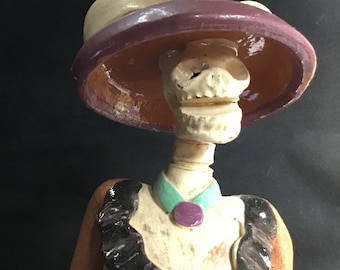 Vintage La Catrina Dia de los Muertos Figurine